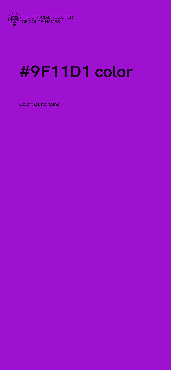 #9F11D1 color image