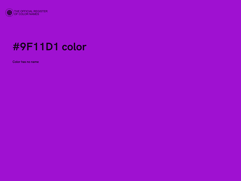 #9F11D1 color image