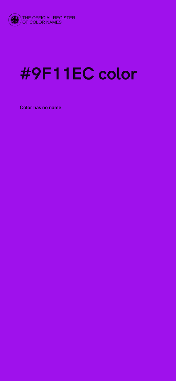 #9F11EC color image