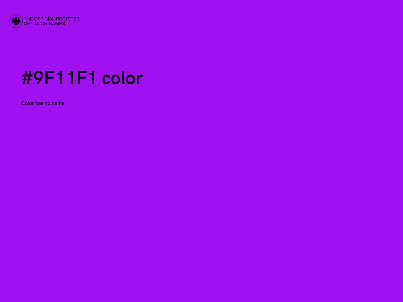 #9F11F1 color image