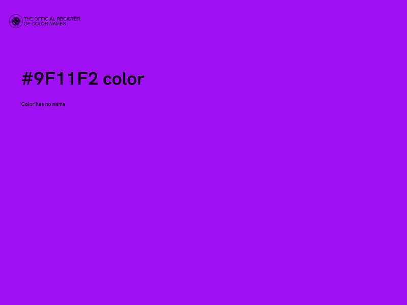 #9F11F2 color image