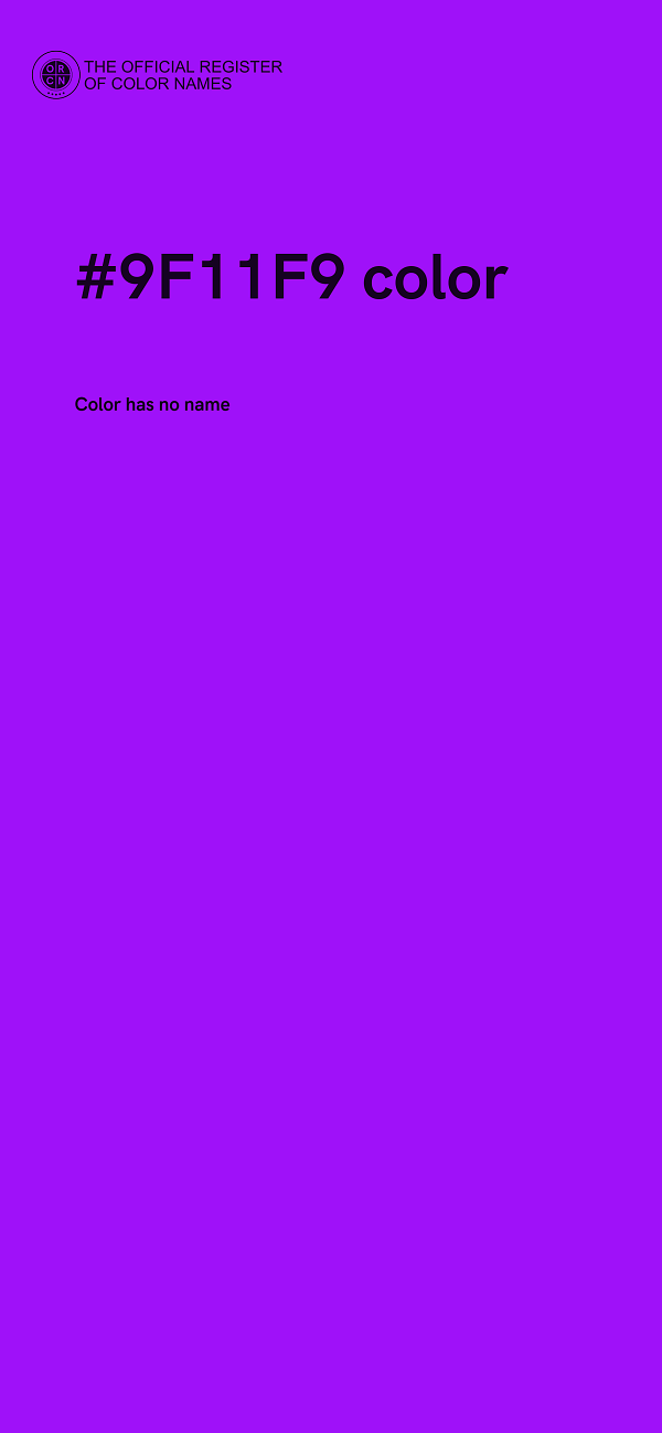 #9F11F9 color image