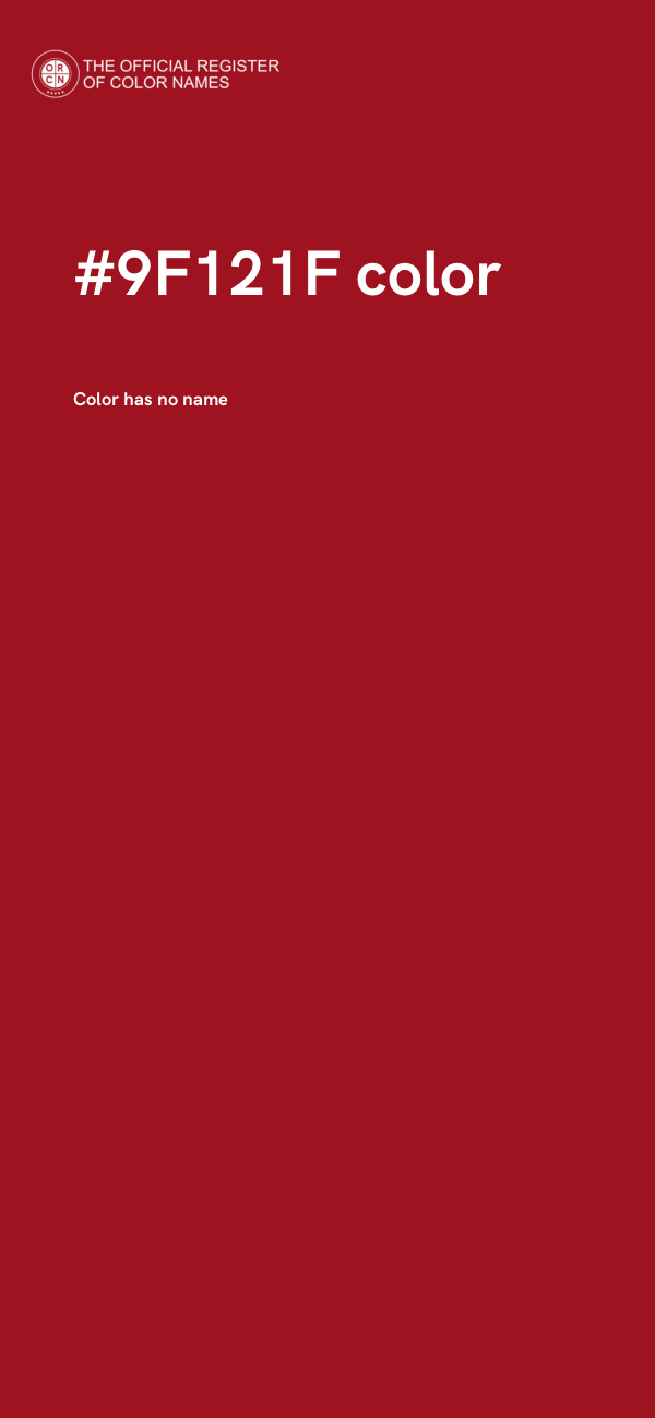 #9F121F color image