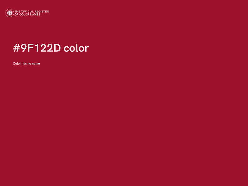 #9F122D color image