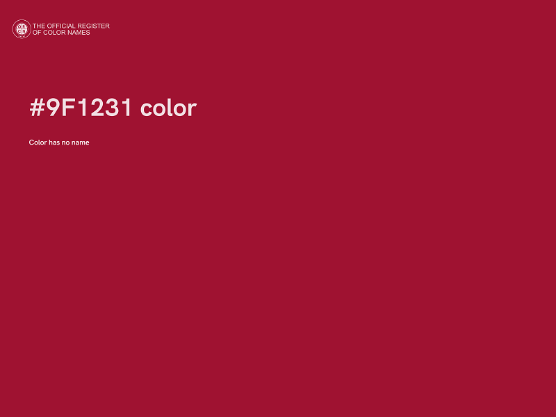 #9F1231 color image