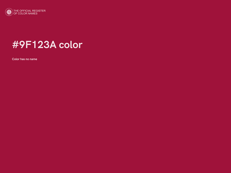 #9F123A color image