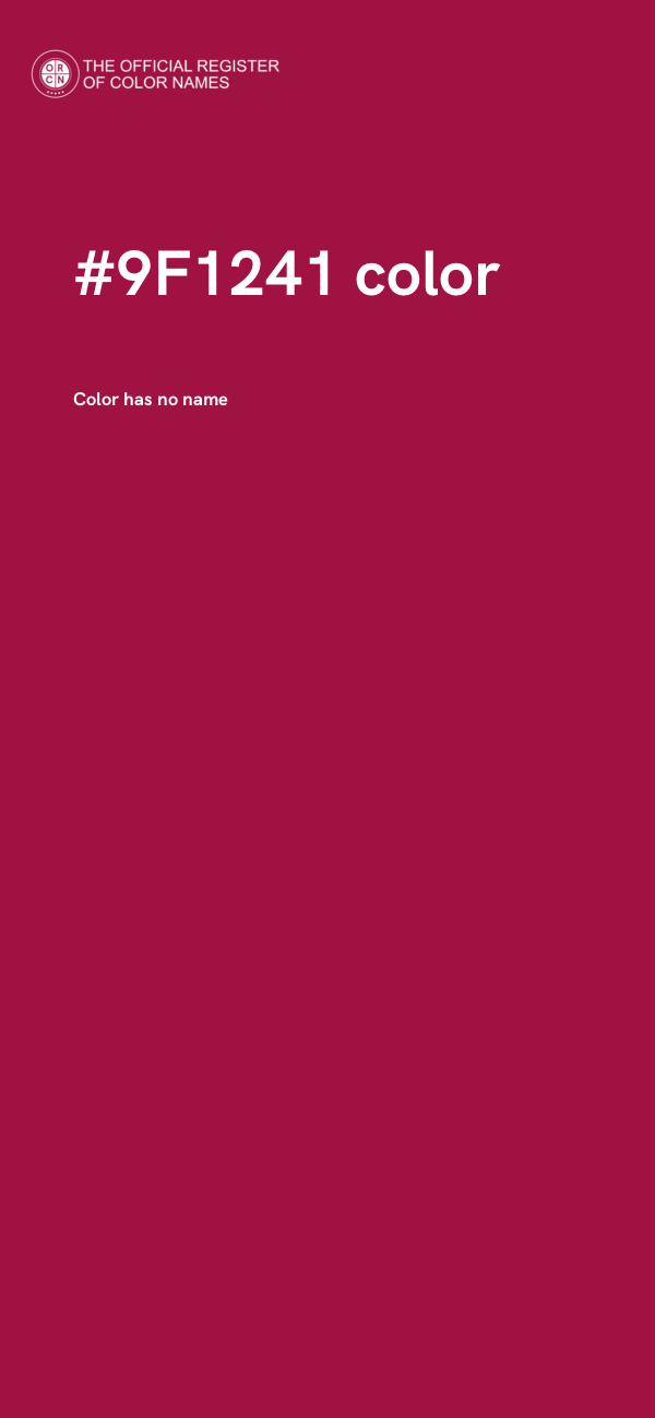 #9F1241 color image