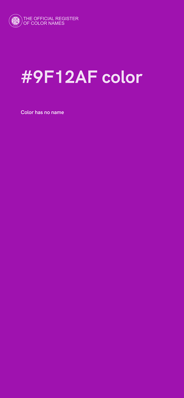 #9F12AF color image