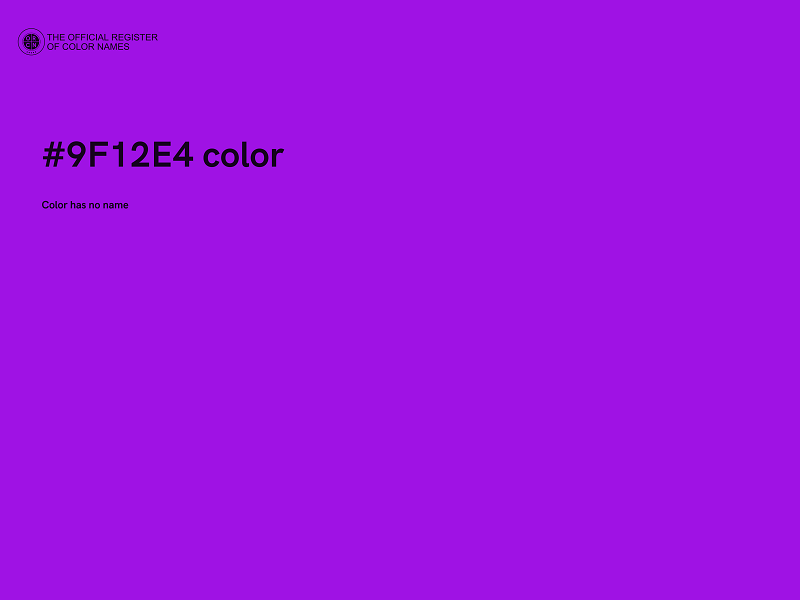 #9F12E4 color image