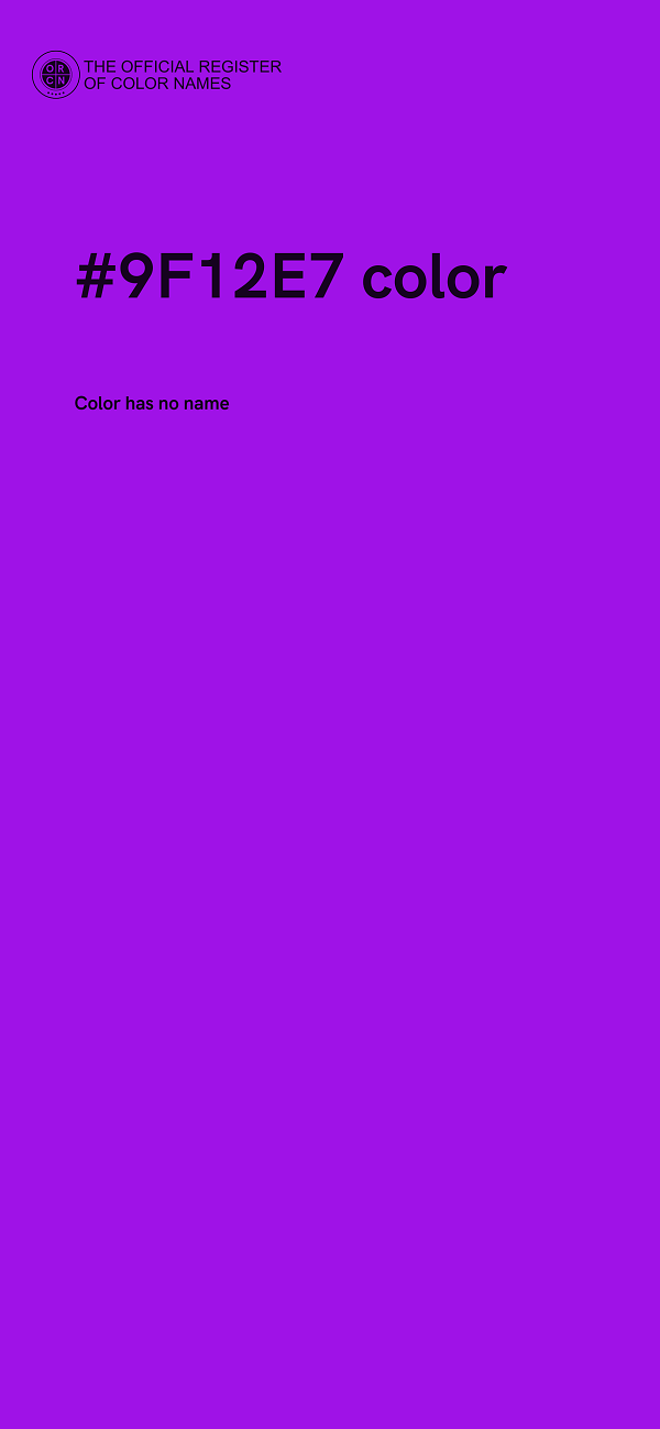#9F12E7 color image