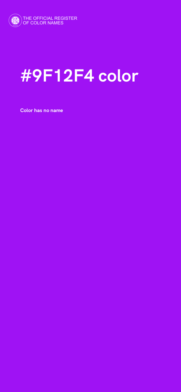 #9F12F4 color image