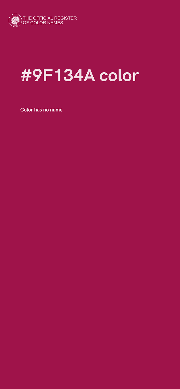 #9F134A color image