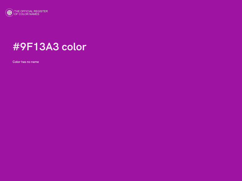 #9F13A3 color image