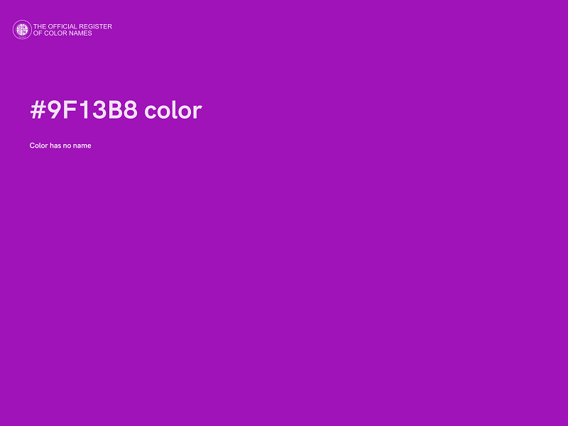 #9F13B8 color image