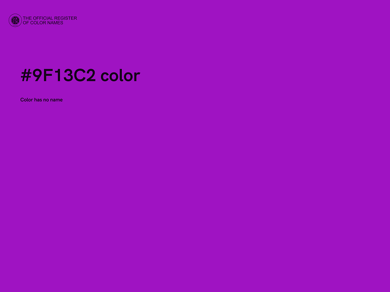#9F13C2 color image