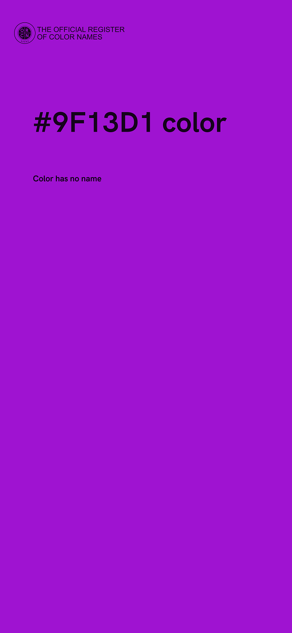 #9F13D1 color image