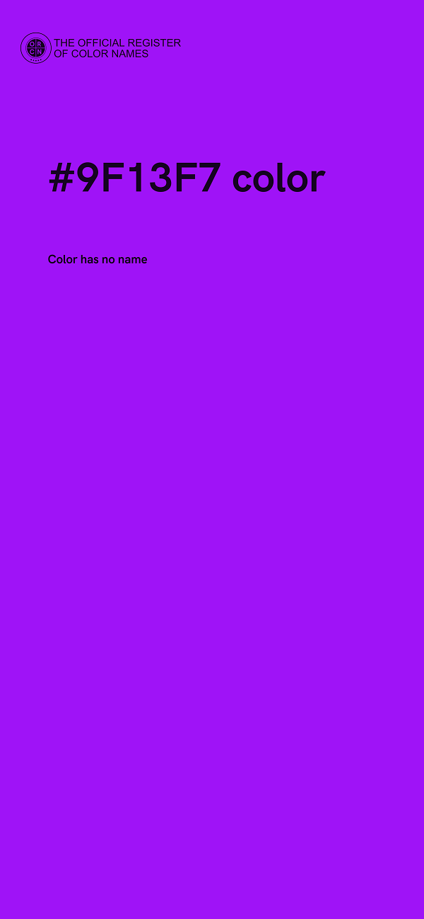 #9F13F7 color image