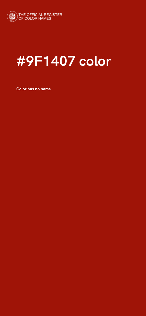 #9F1407 color image