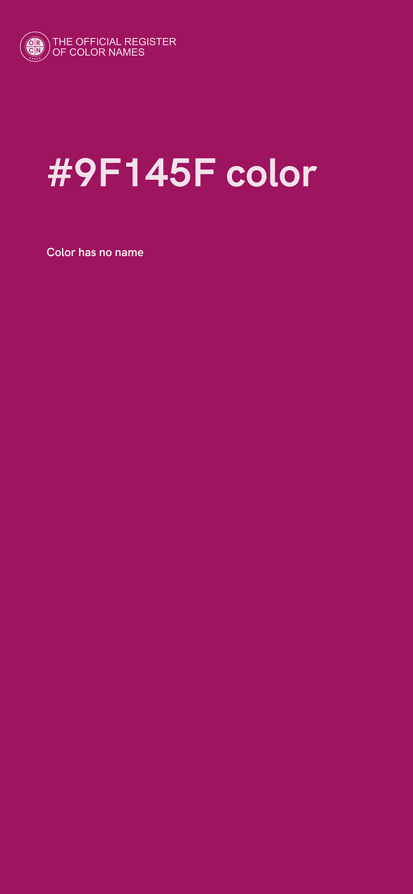 #9F145F color image