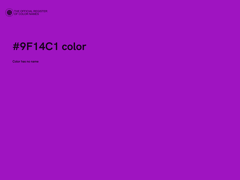 #9F14C1 color image