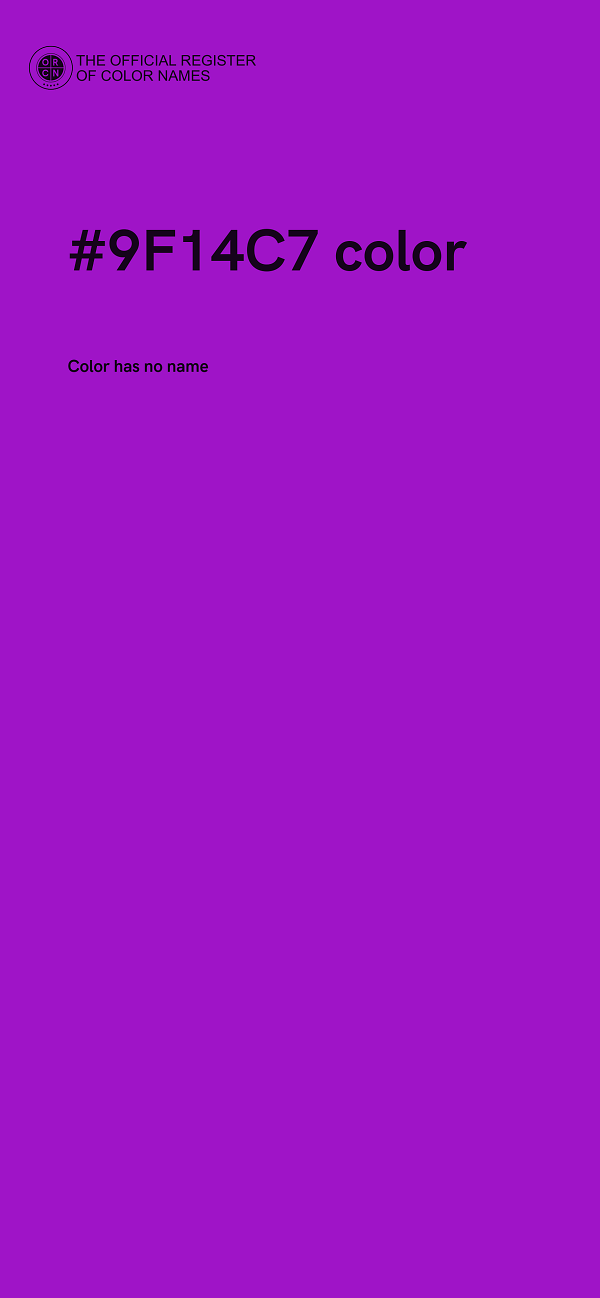#9F14C7 color image