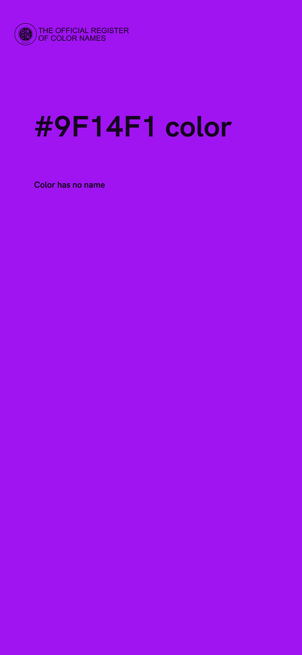 #9F14F1 color image