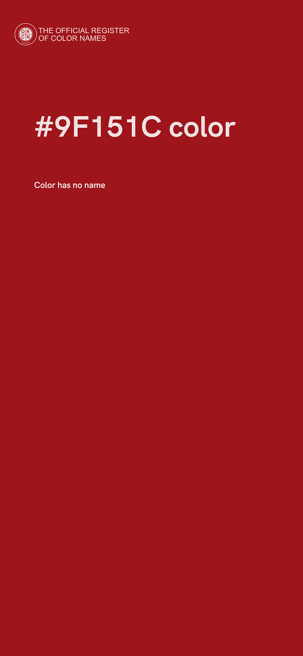 #9F151C color image