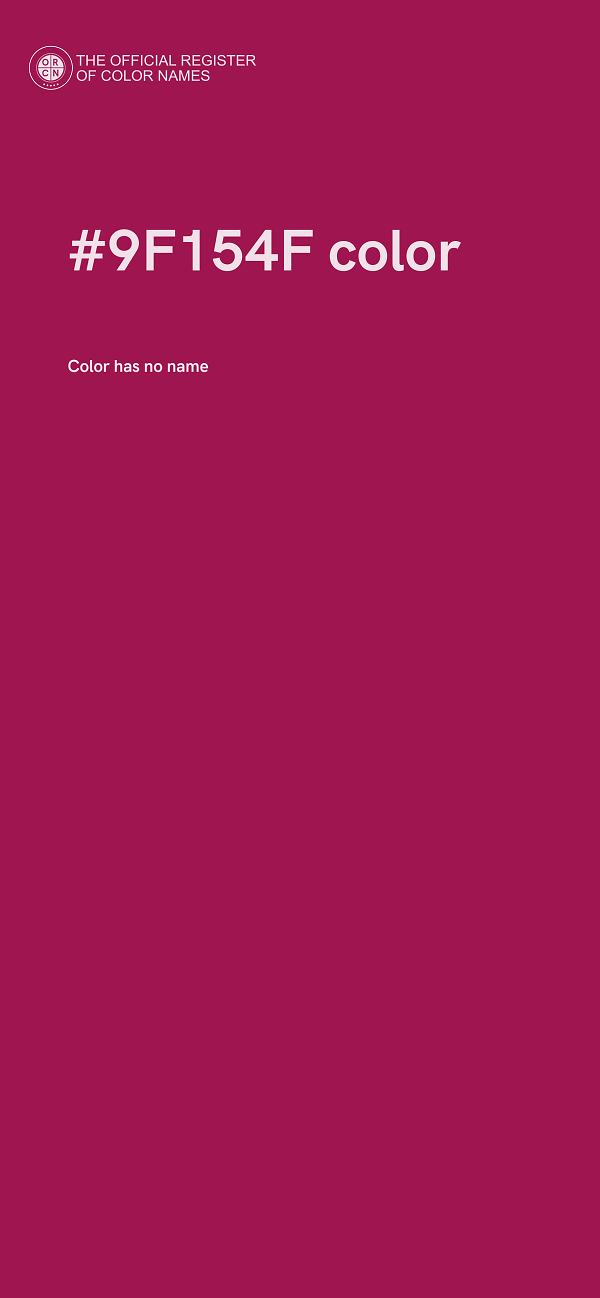#9F154F color image