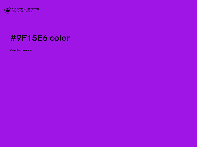 #9F15E6 color image