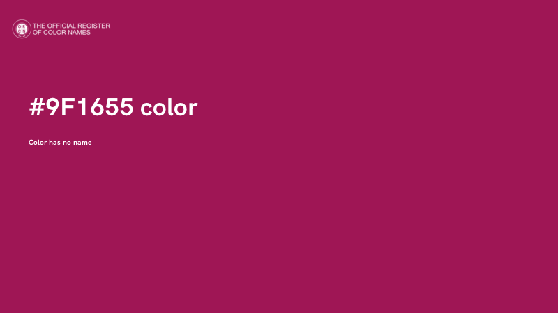 #9F1655 color image