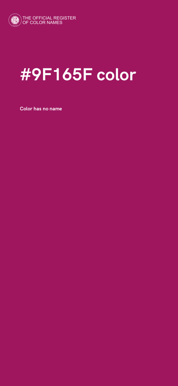 #9F165F color image