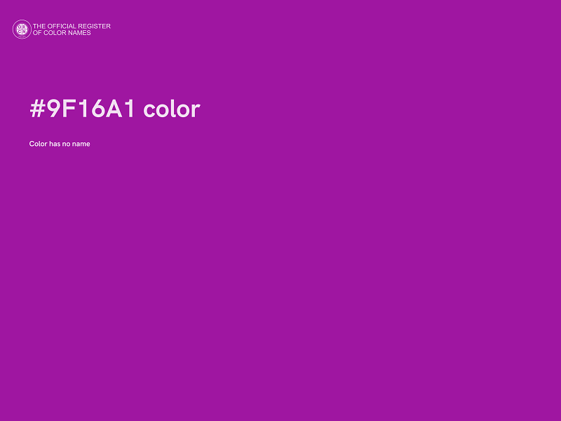 #9F16A1 color image