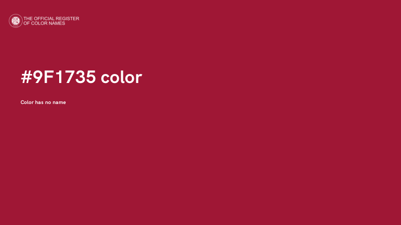 #9F1735 color image