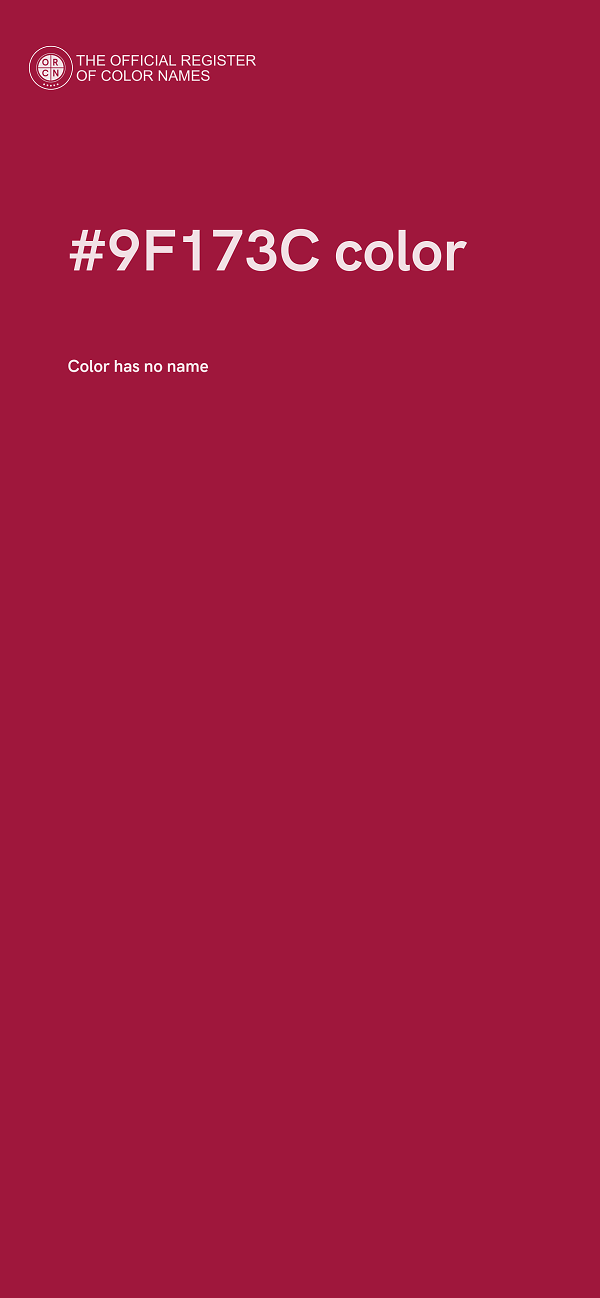 #9F173C color image