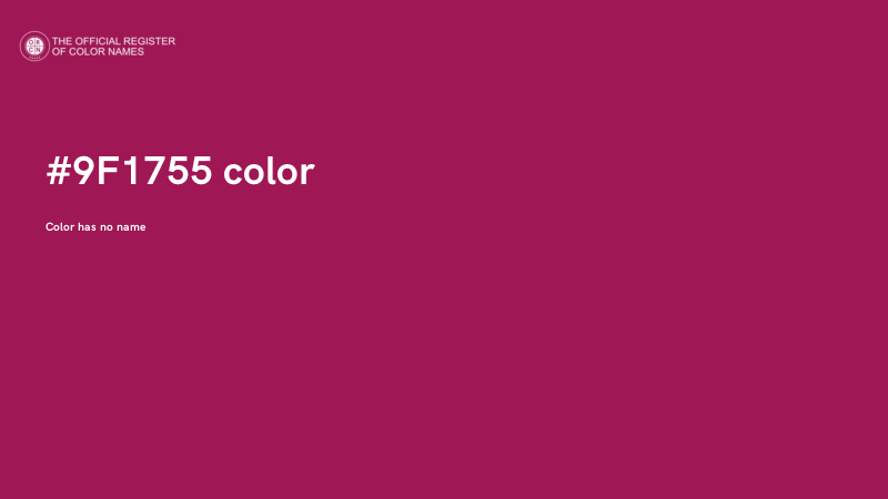 #9F1755 color image