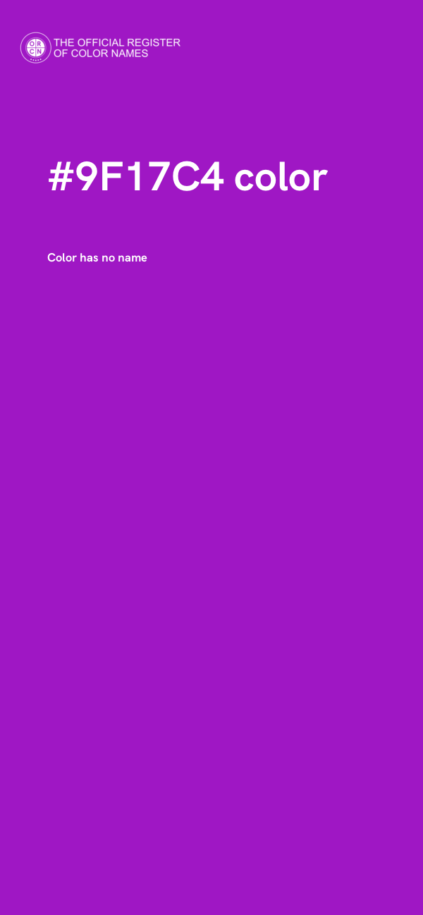 #9F17C4 color image