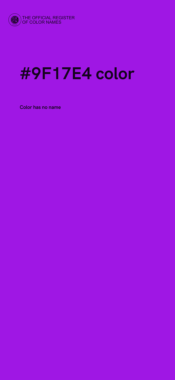 #9F17E4 color image