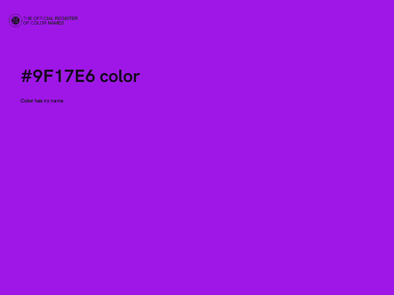 #9F17E6 color image