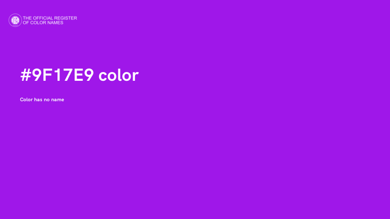 #9F17E9 color image