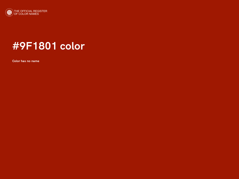 #9F1801 color image