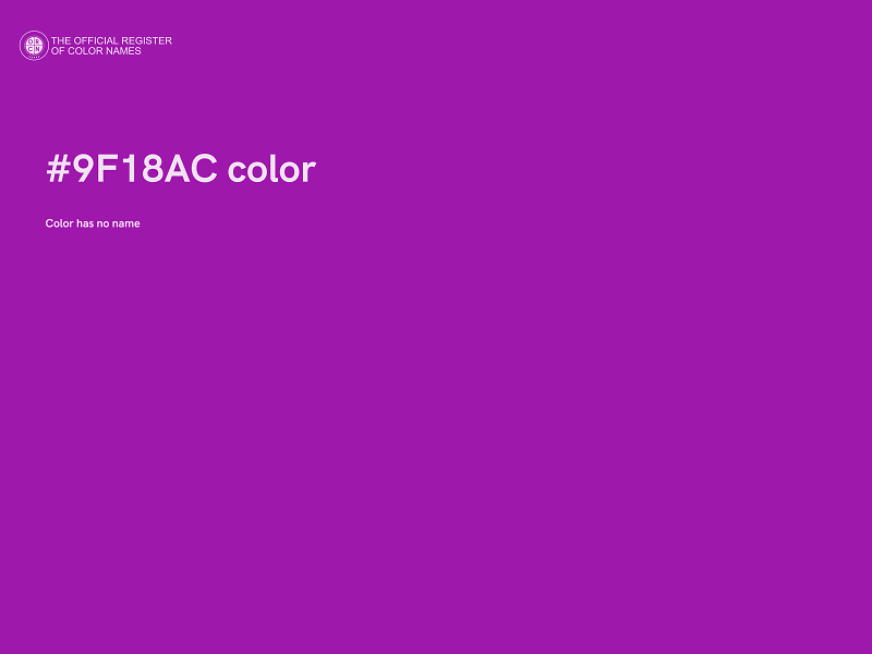 #9F18AC color image