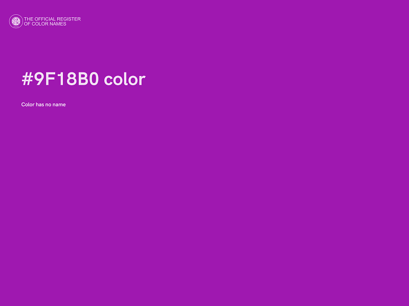 #9F18B0 color image