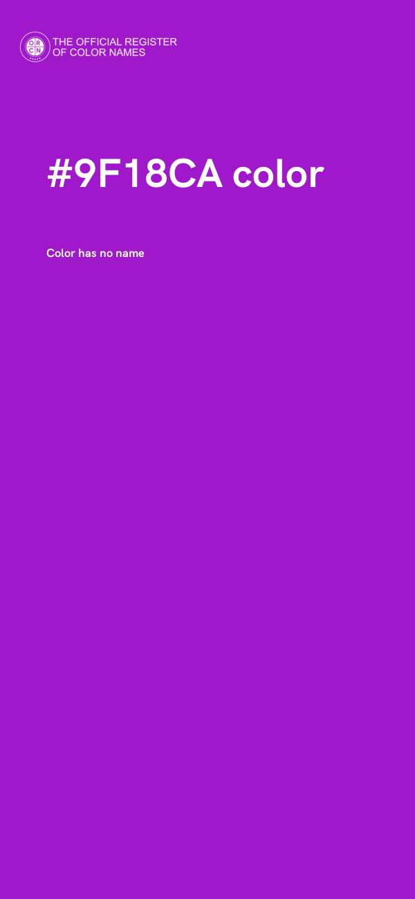 #9F18CA color image