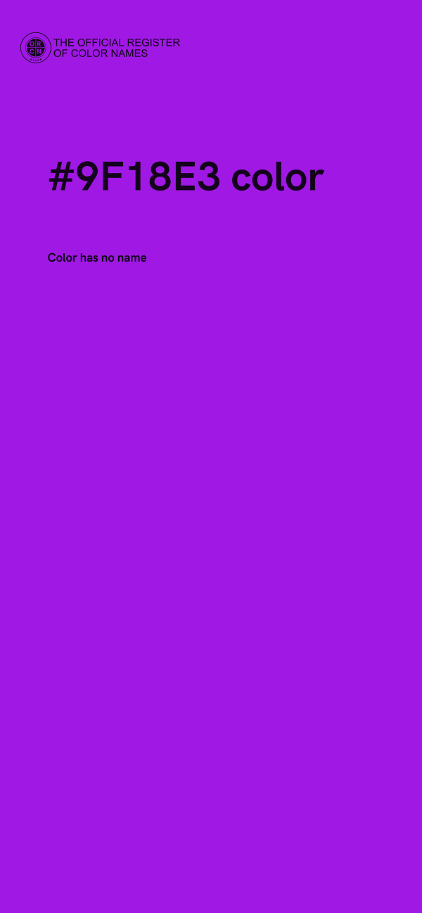 #9F18E3 color image