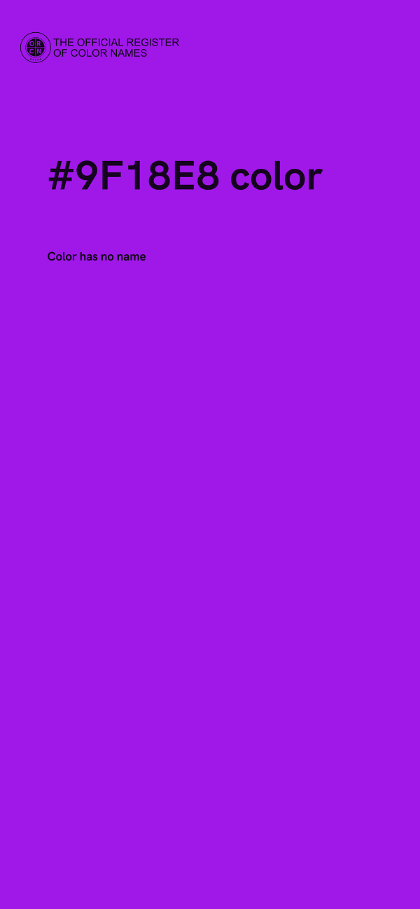 #9F18E8 color image