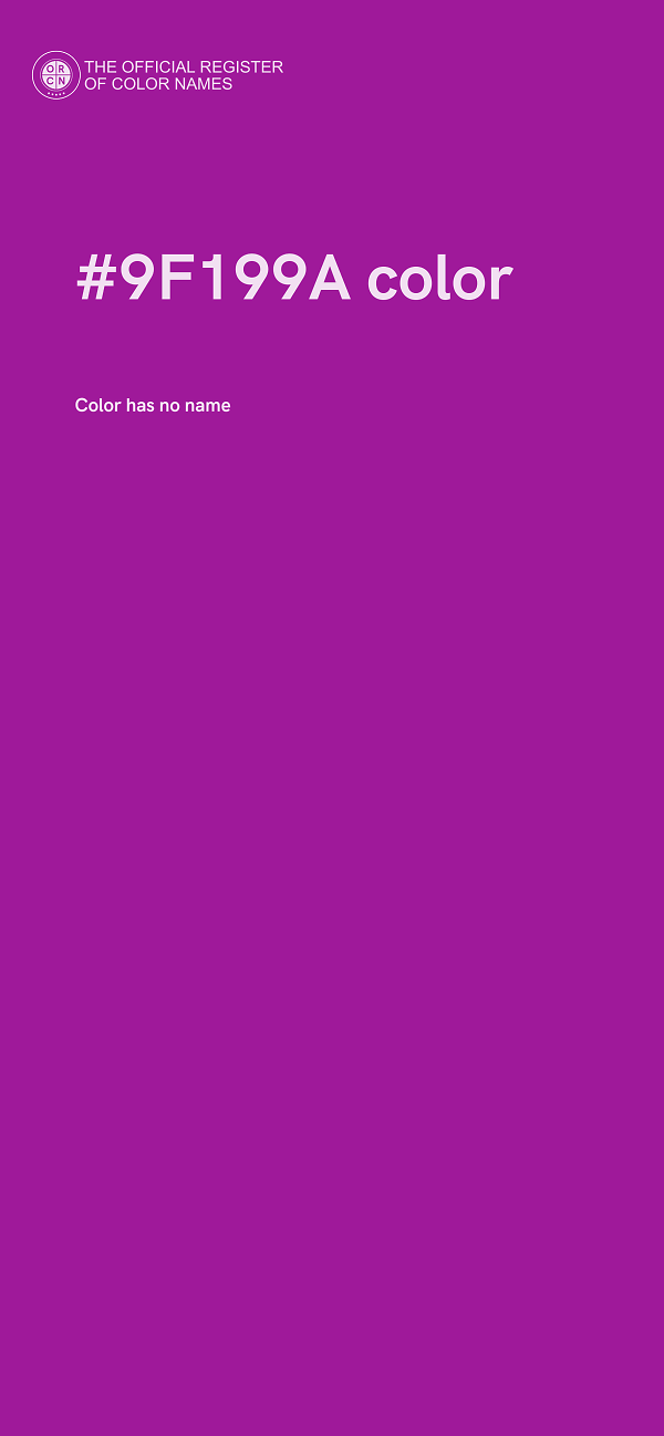 #9F199A color image