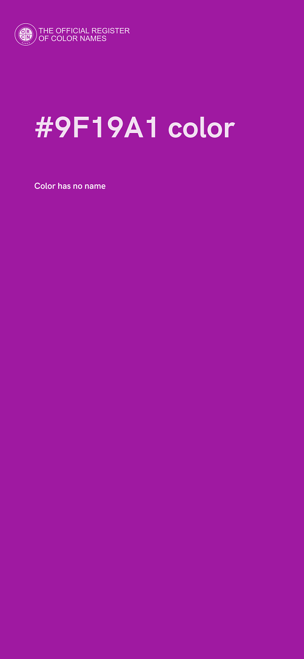 #9F19A1 color image