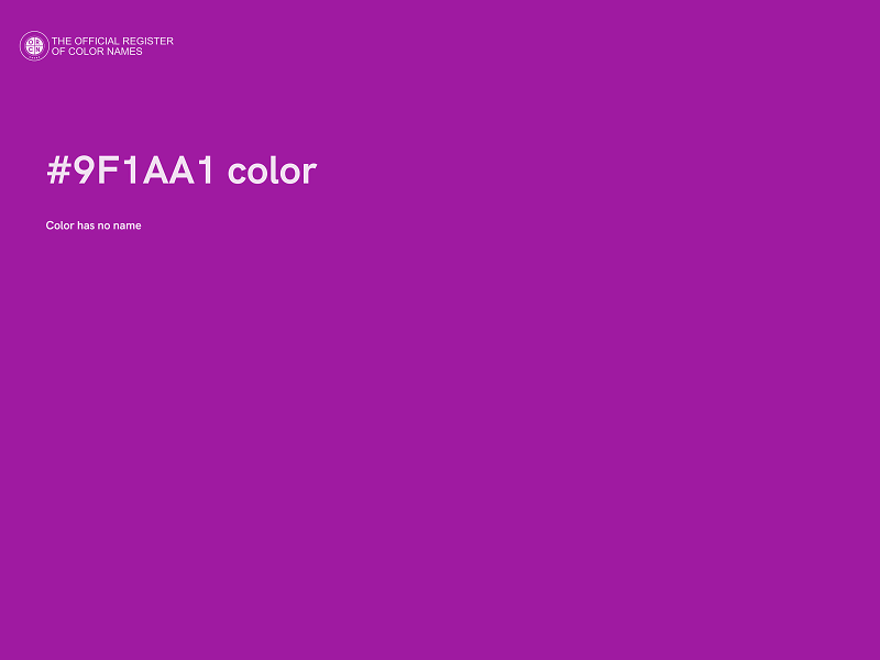 #9F1AA1 color image