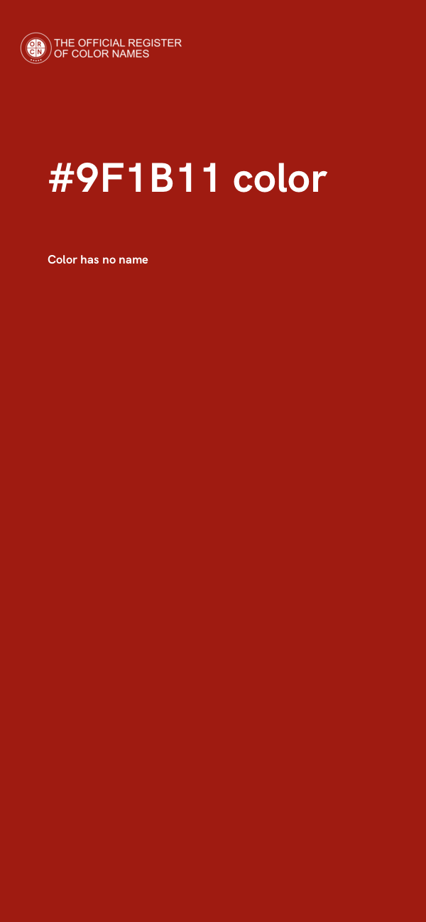 #9F1B11 color image