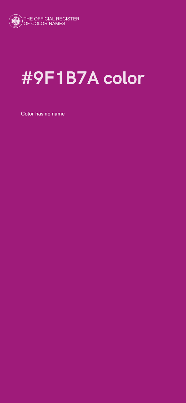 #9F1B7A color image